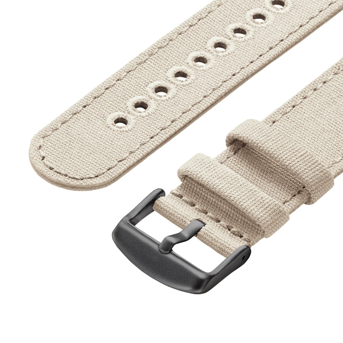Apple Watch Canvas Watch Band - Alabaster/Space Gray - Image 6