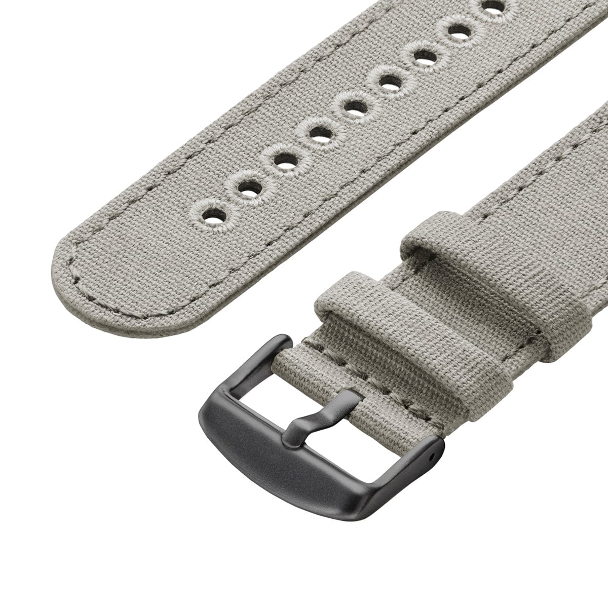 Apple Watch Canvas Watch Band - Ash Gray/Space Gray - Image 6