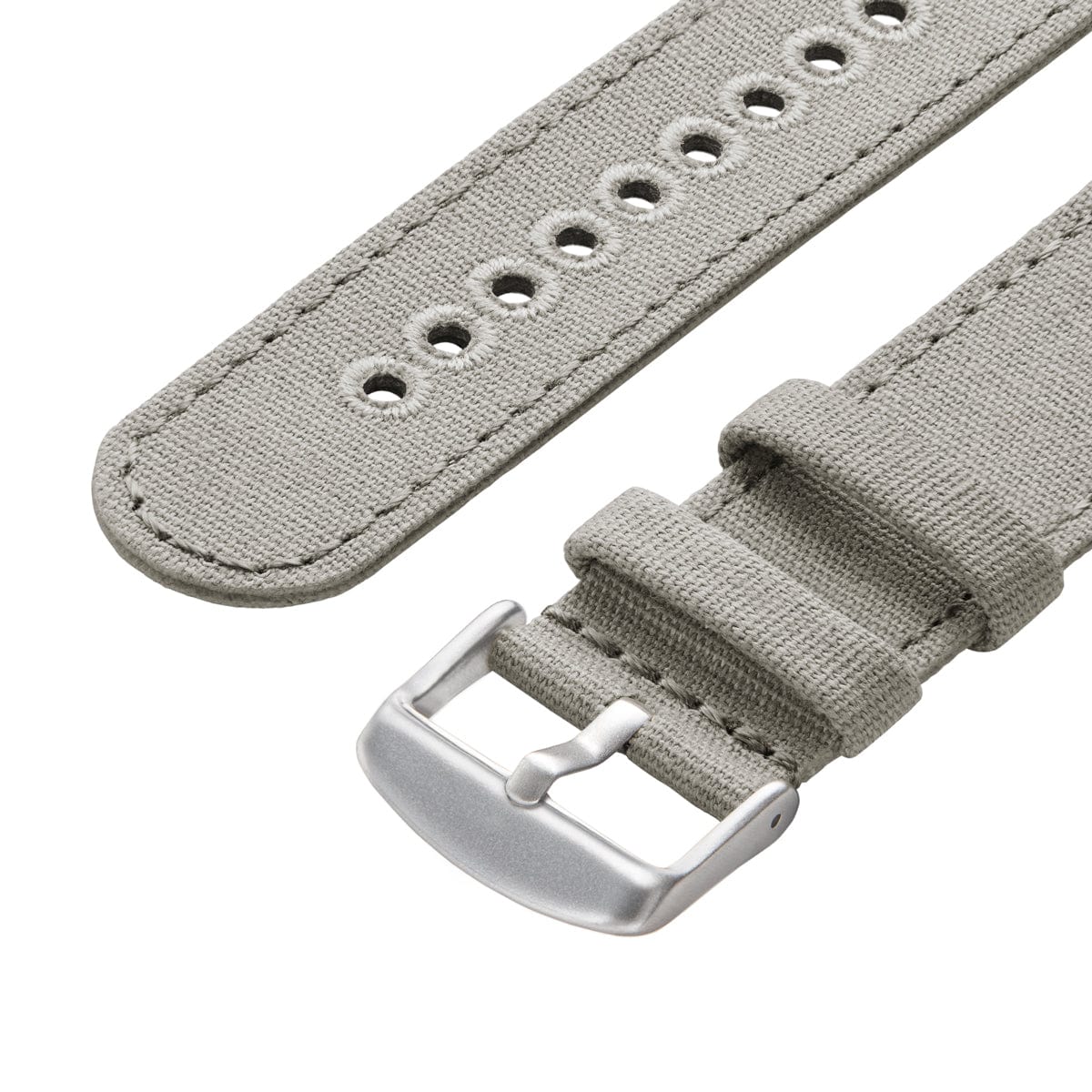 Apple Watch Canvas Watch Band - Ash Gray/Silver Aluminum - Image 6
