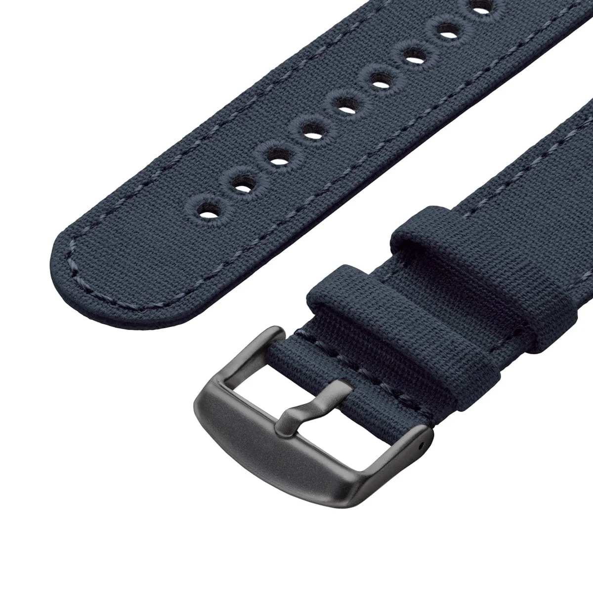 Apple Watch Canvas Watch Band - Navy Blue/Space Gray - Image 6