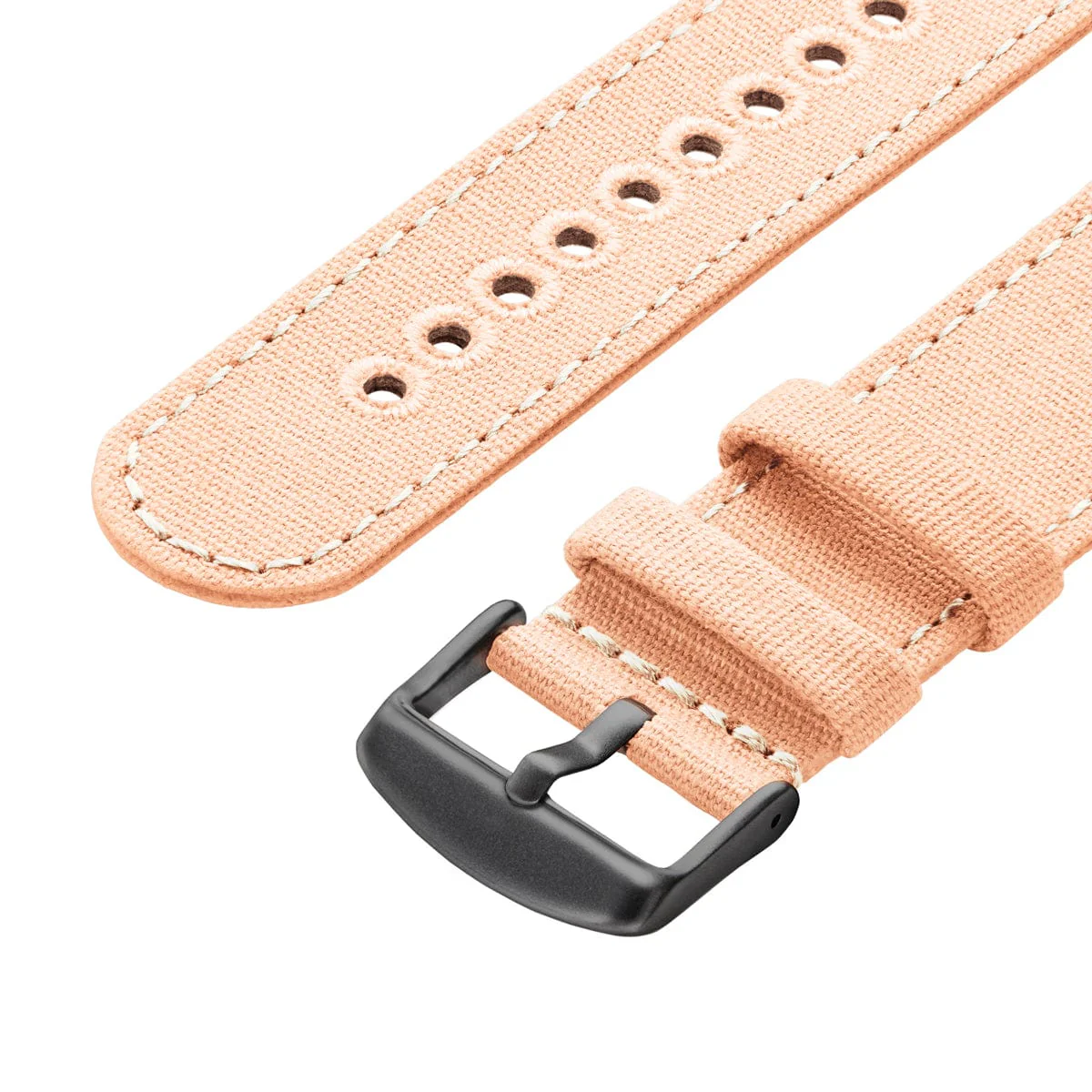 Apple Watch Canvas Watch Band - Pale Coral/Space Gray - Image 6