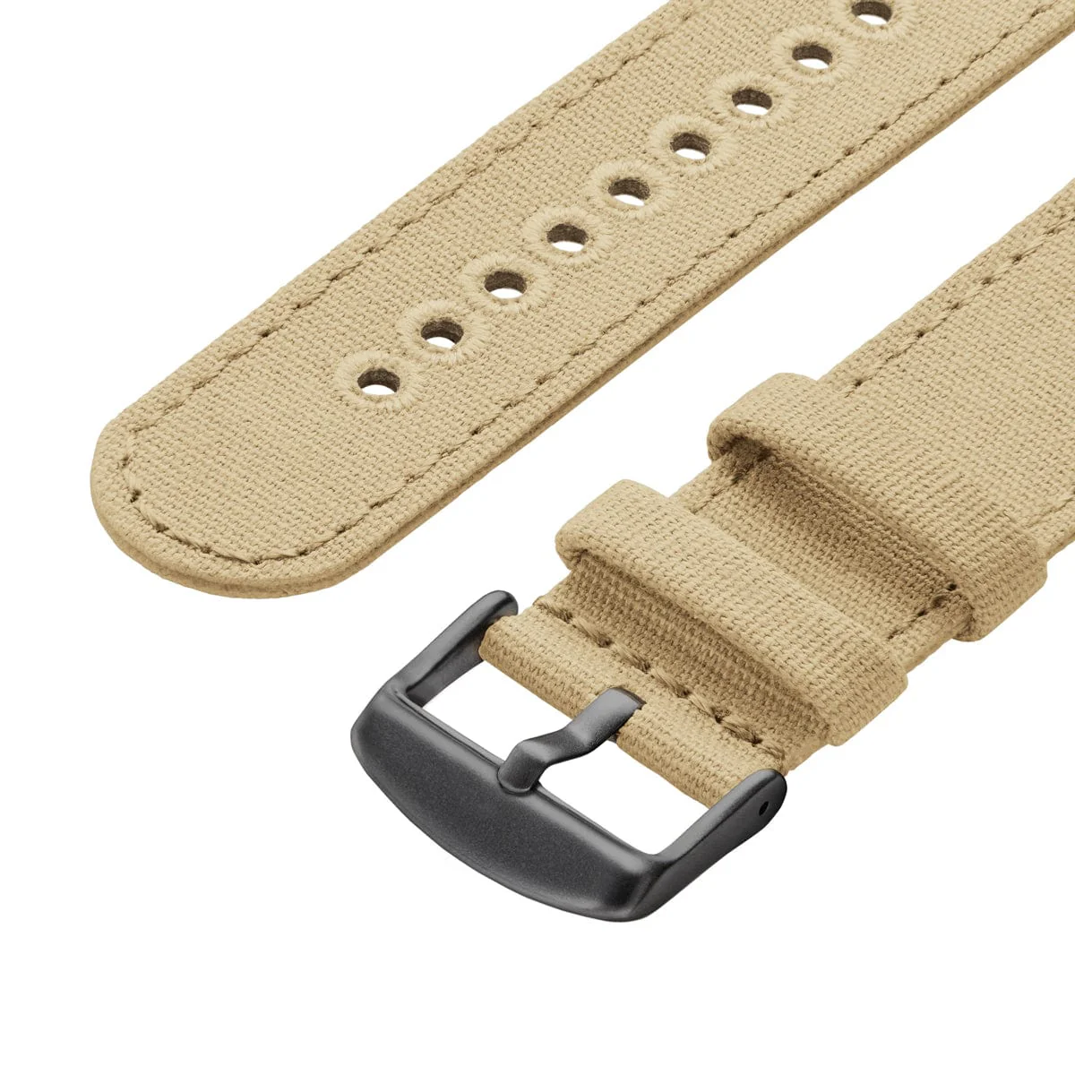Apple Watch Canvas Watch Band - Sand/Space Gray - Image 6