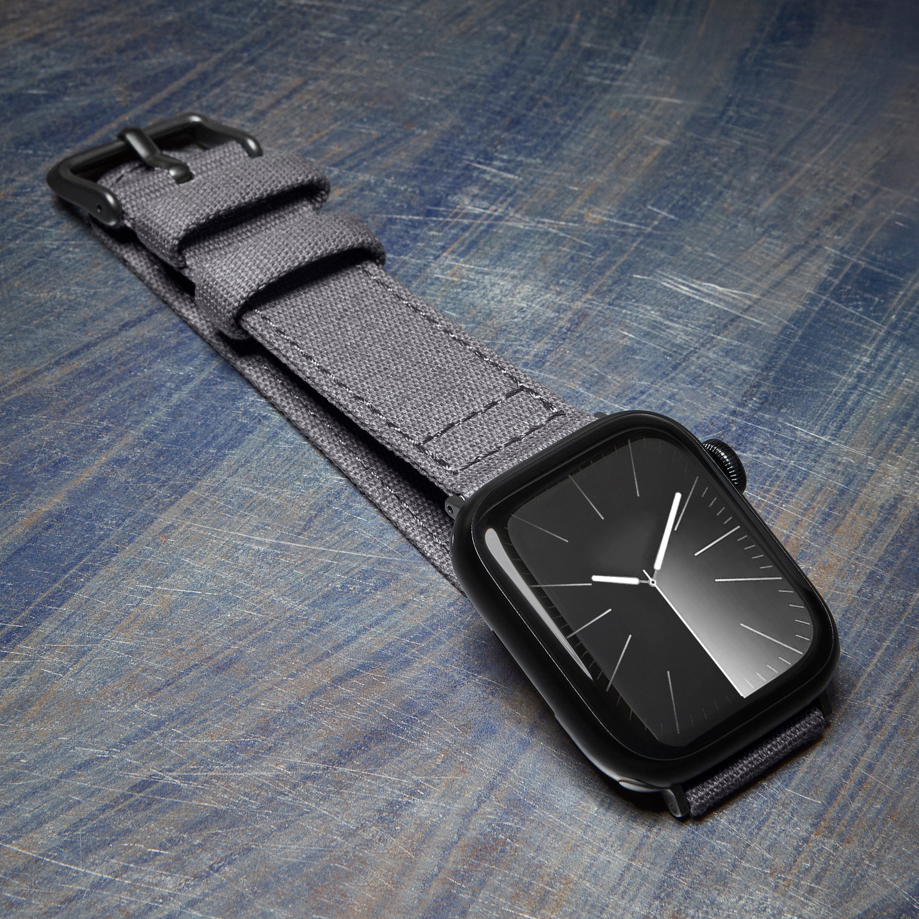 Apple Watch Canvas Watch Band - Slate Gray/Space Gray - Image 3