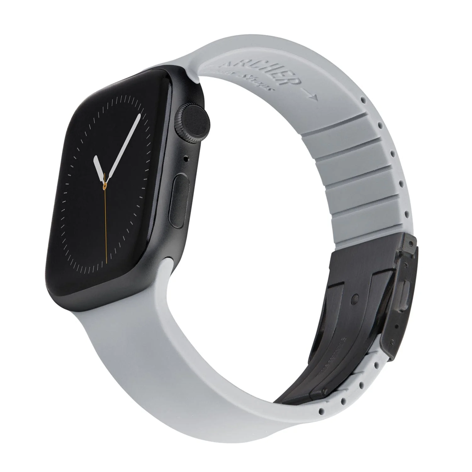 Apple Watch Custom Fit Silicone Watch Band - Platinum Gray/Gray