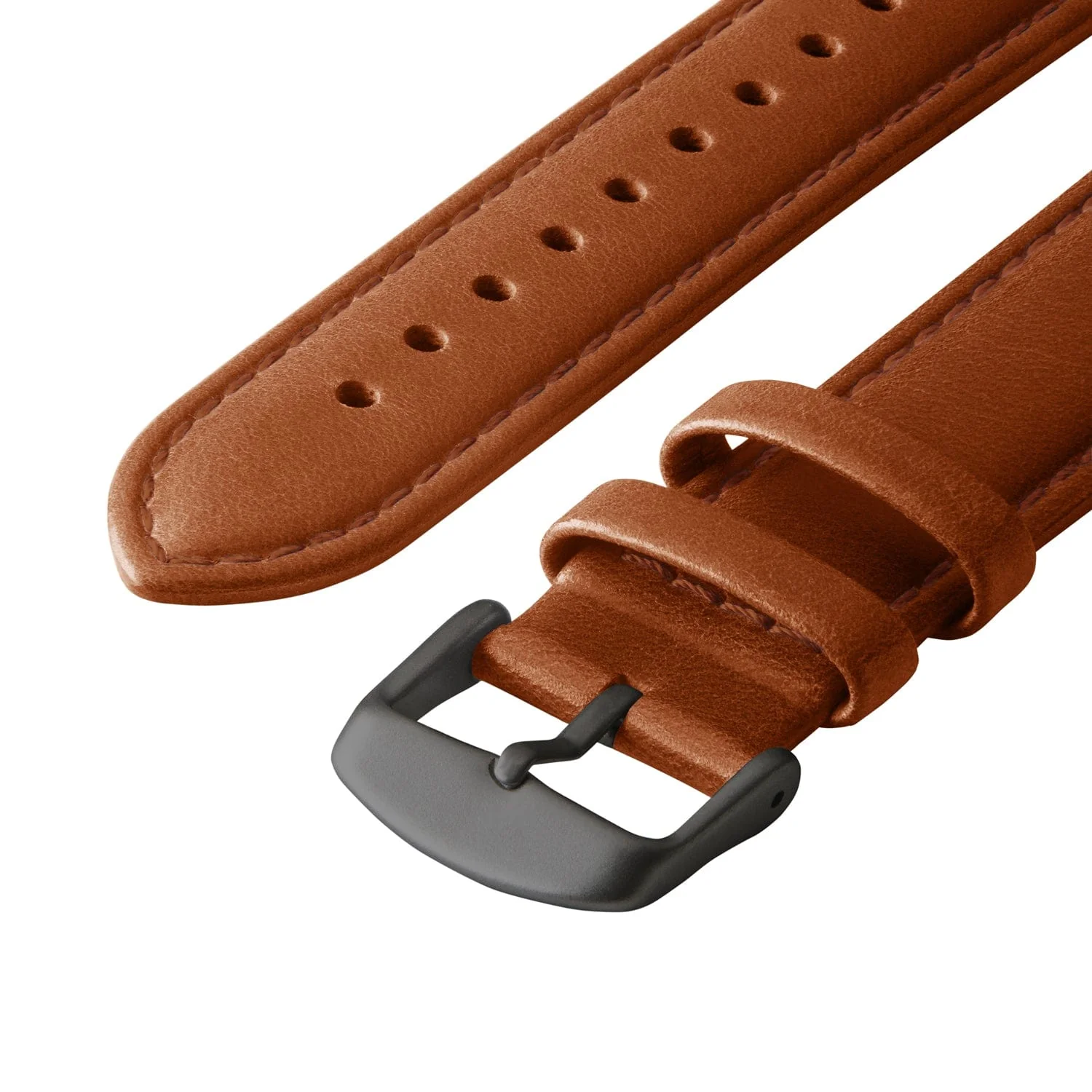 Apple Watch Leather Watch Band - Cognac/Matched/Space Gray - Image 5
