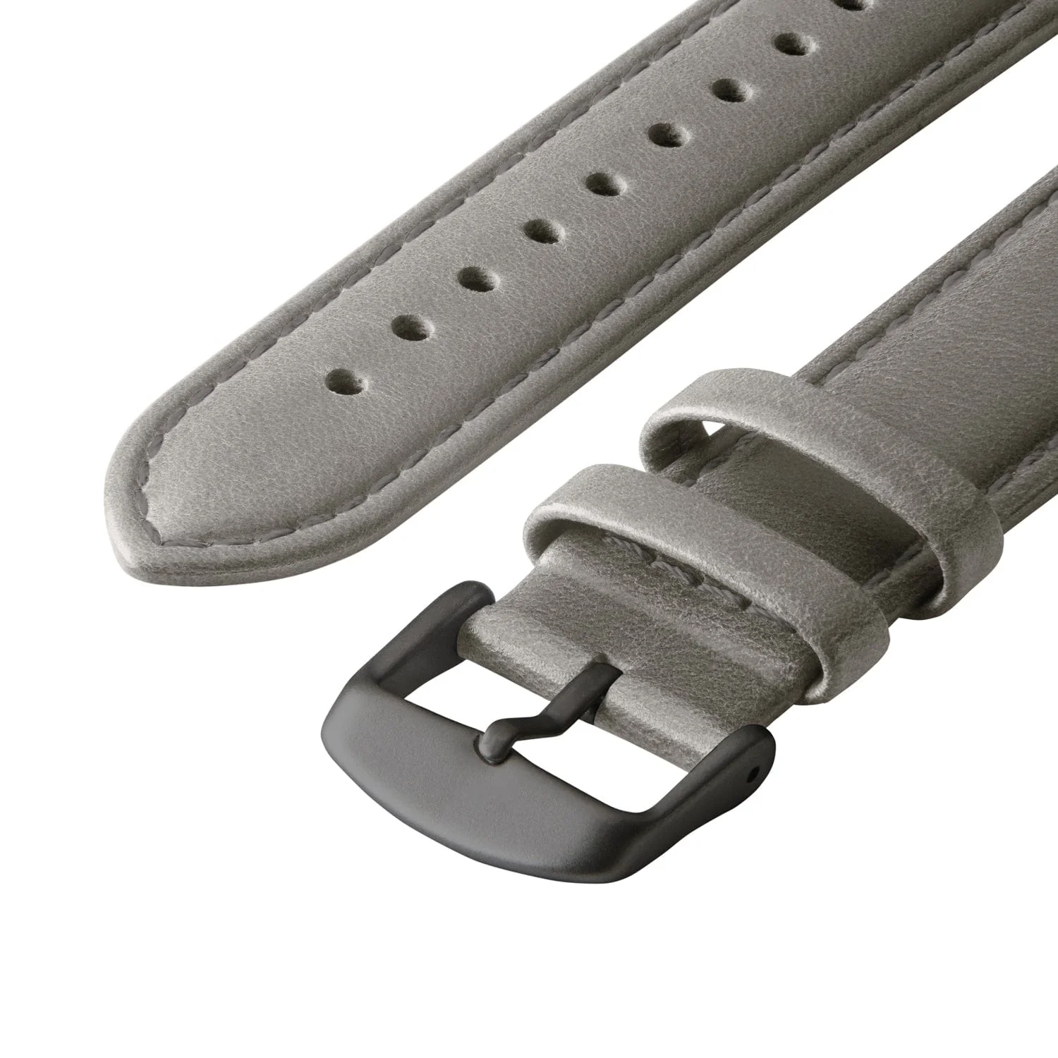 Apple Watch Leather Watch Band - Pewter Gray/Matched/Space Gray - Image 5