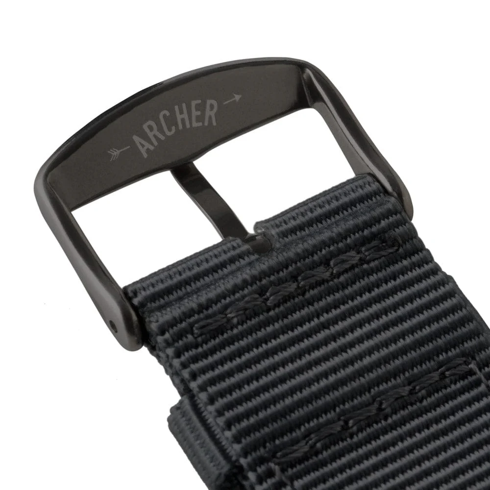 Apple Watch Nylon Watch Band - Black/Black - Image 8