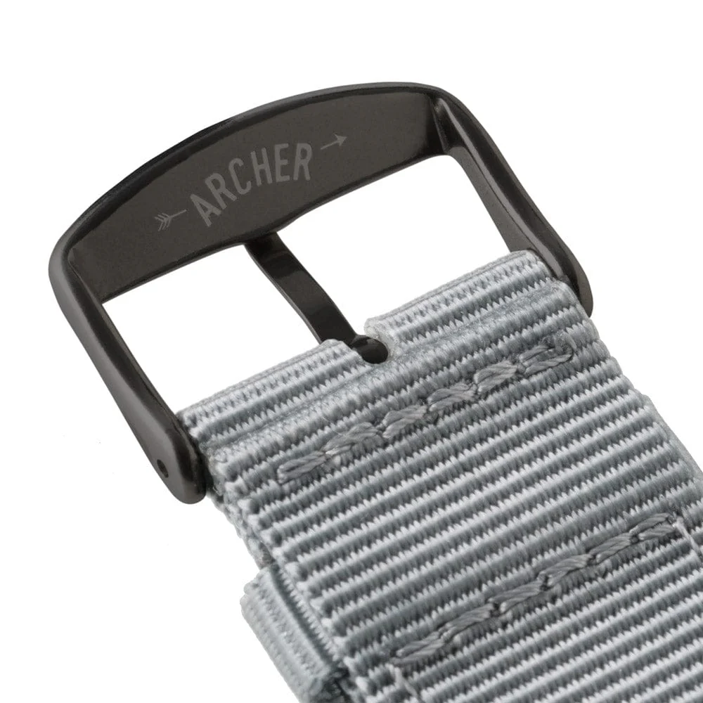 Apple Watch Nylon Watch Band - Gray/Black - Image 8