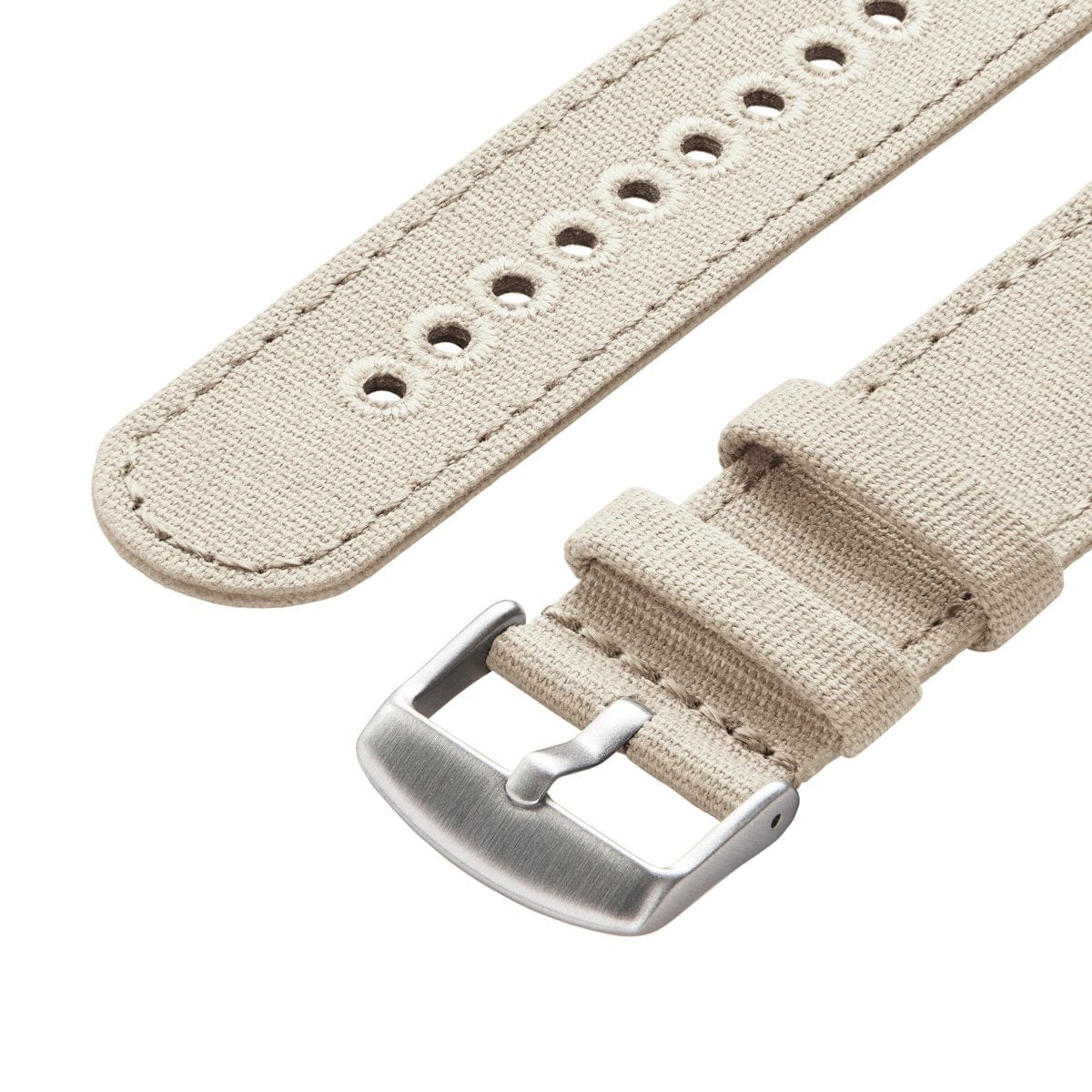 Quick Release Canvas Watch Band - Alabaster - Image 4