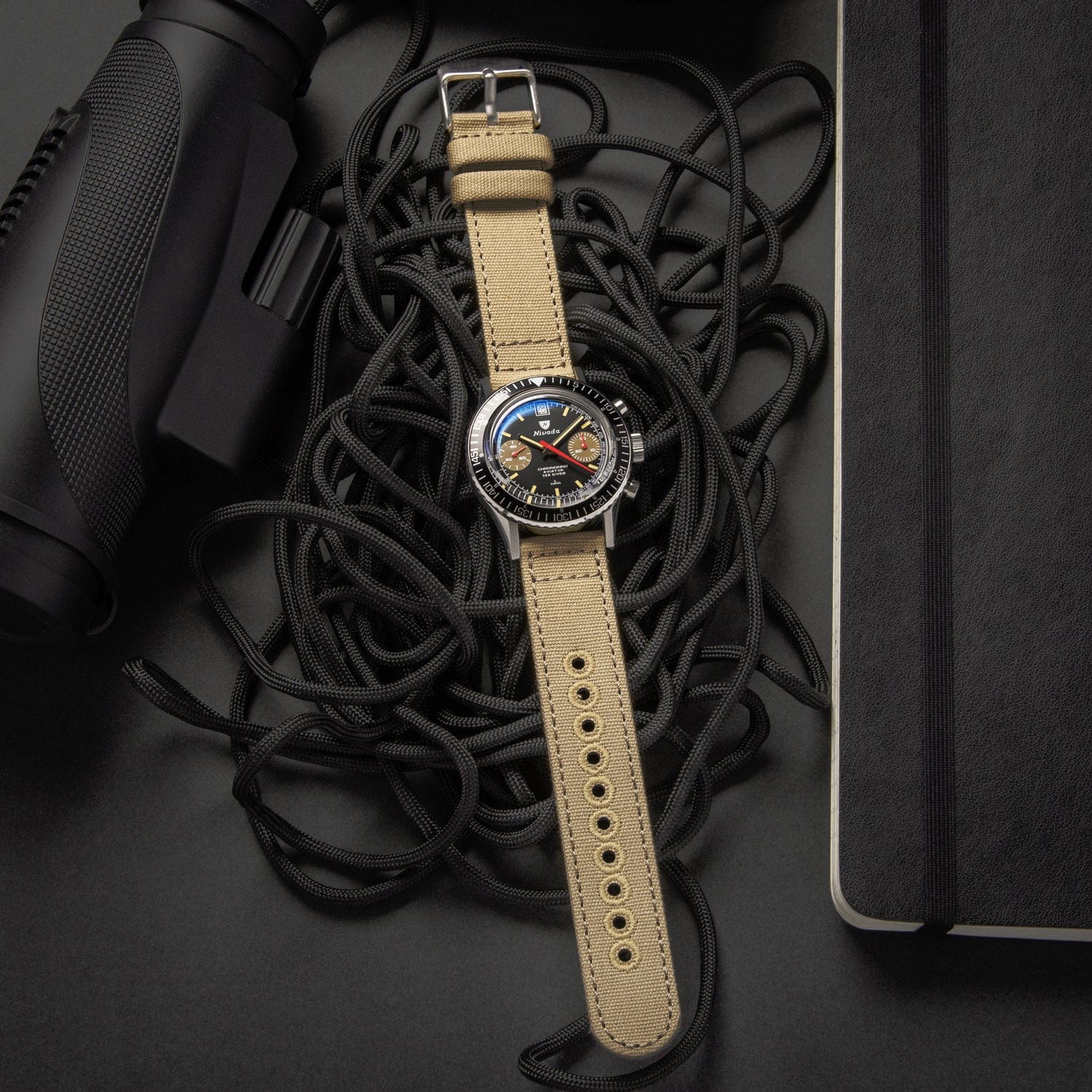 Quick Release Canvas Watch Band - Sand - Image 2