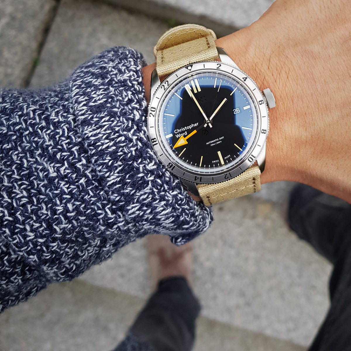 Quick Release Canvas Watch Band - Sand - Image 3