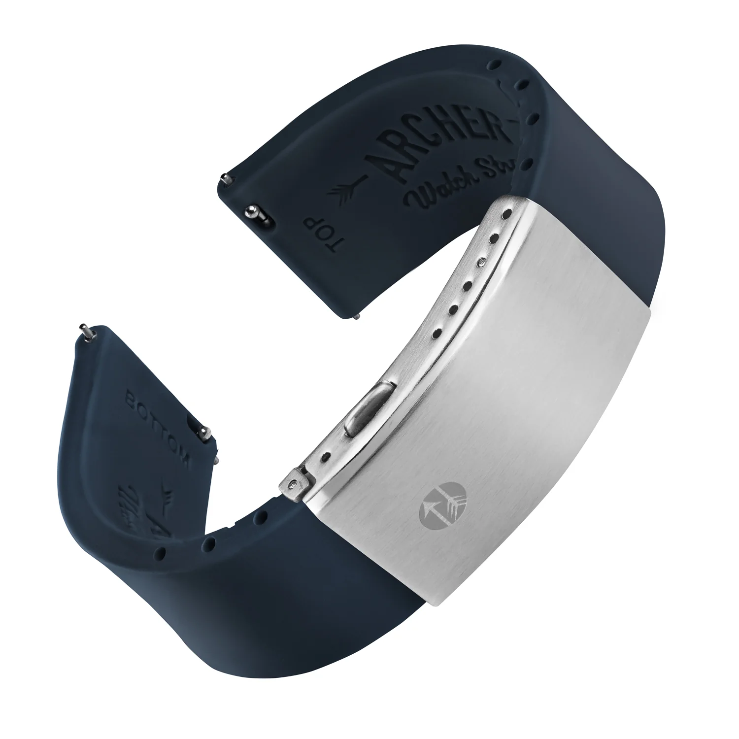 Quick Release Custom Fit Silicone Watch Band - Midnight Blue