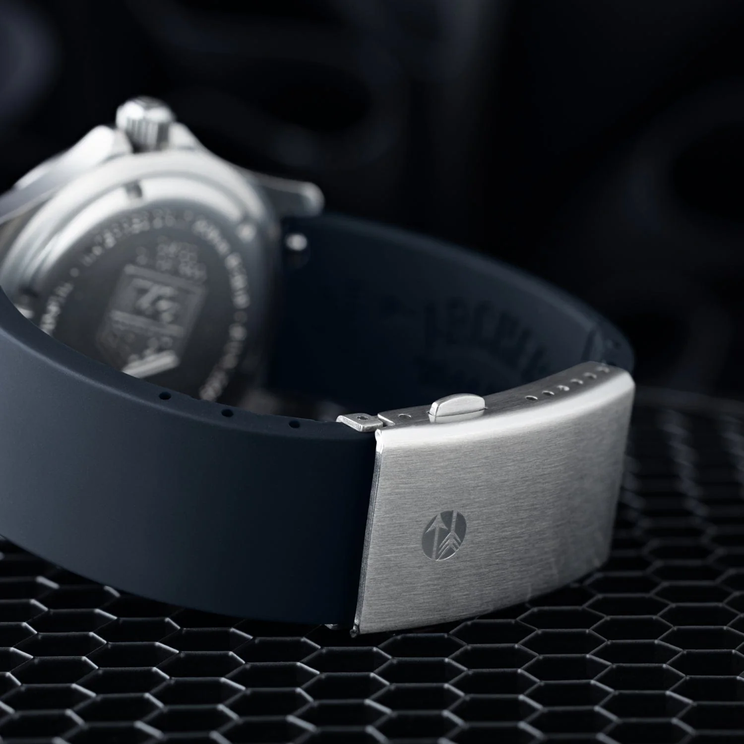 Quick Release Custom Fit Silicone Watch Band - Midnight Blue - Image 3
