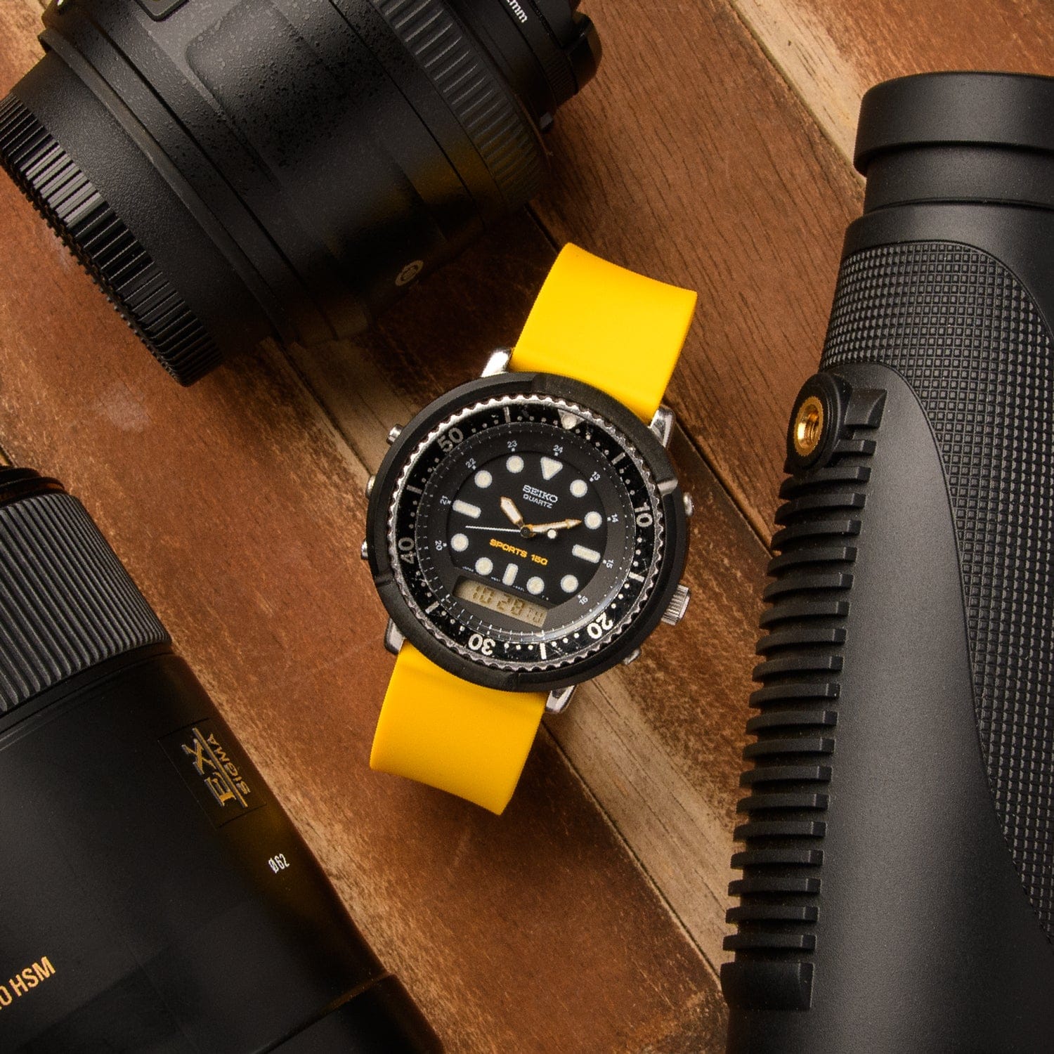 Quick Release Custom Fit Silicone Watch Band - Naples Yellow - Image 2