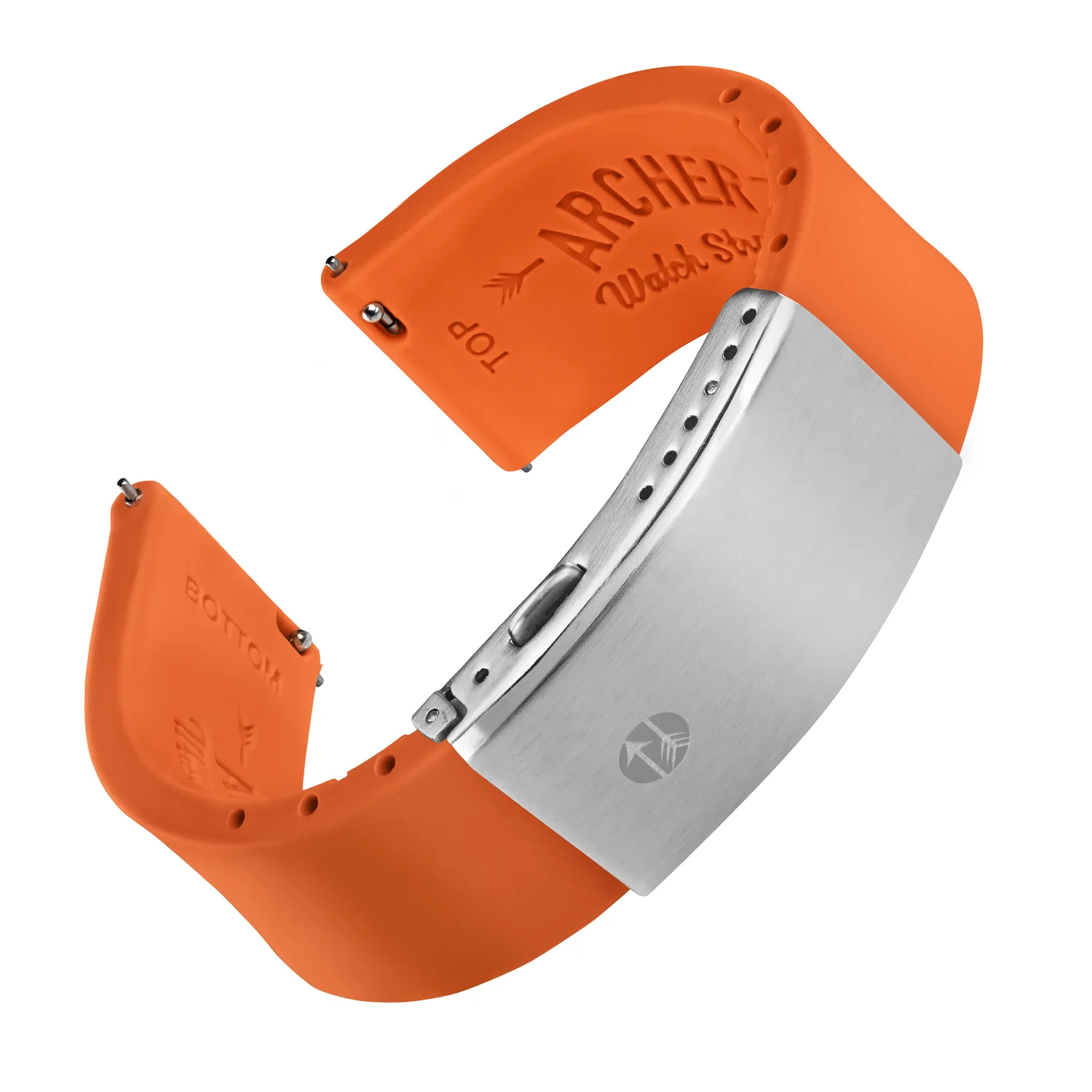 Quick Release Custom Fit Silicone Watch Band - Portland Orange
