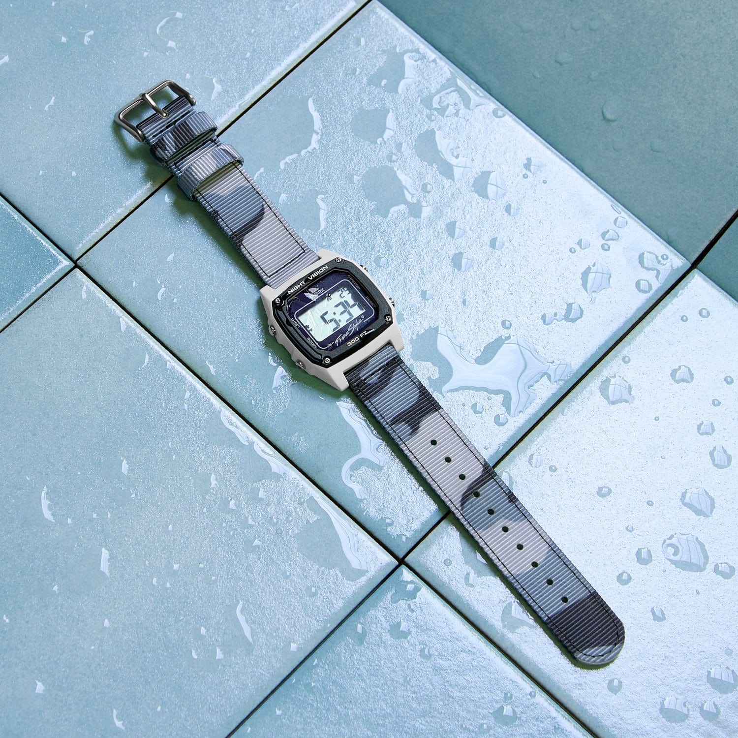 Quick Release Nylon Watch Band - Blue Camo - Image 3