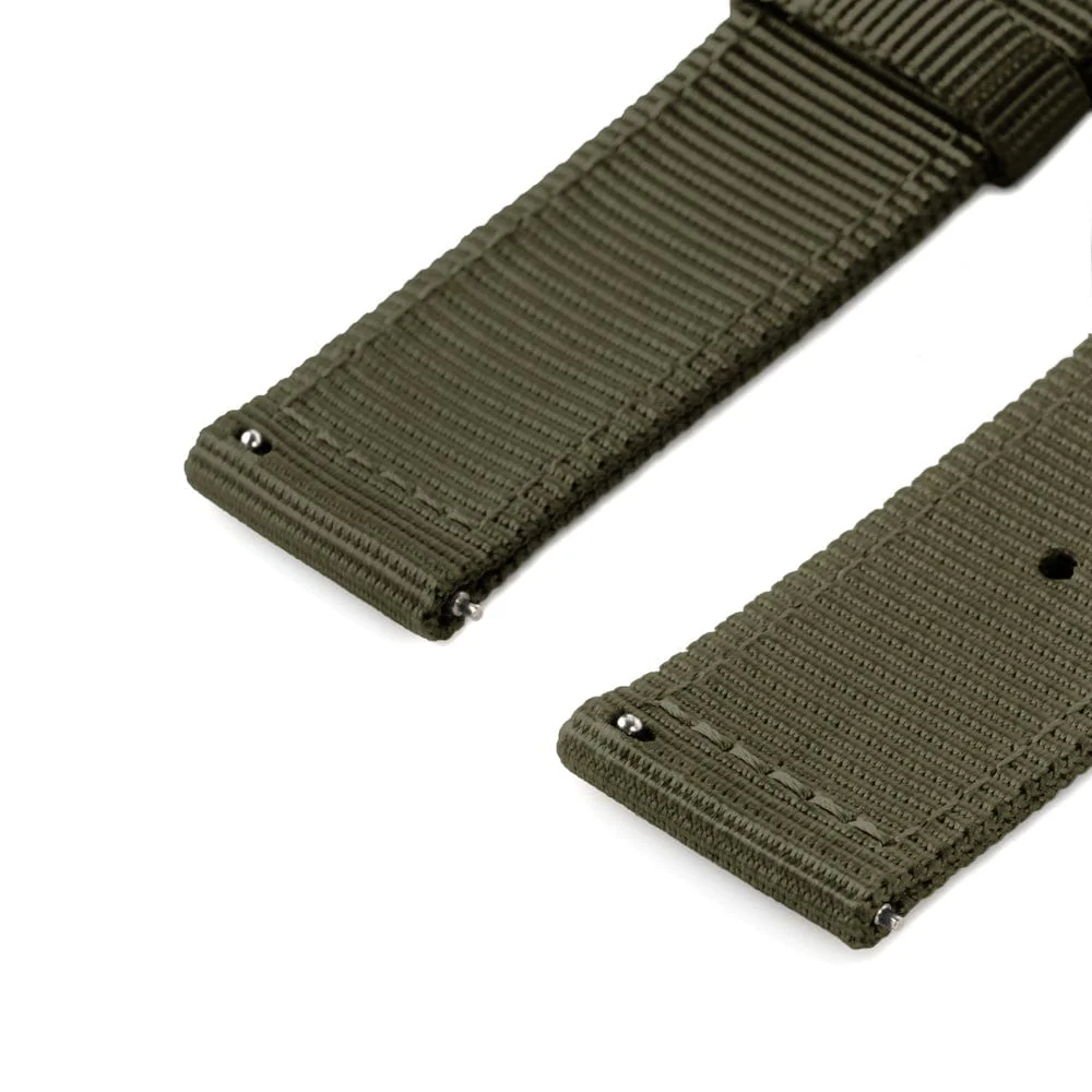 Quick Release Nylon Watch Band - Olive - Image 9