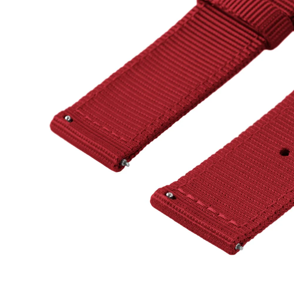 Quick Release Nylon Watch Band - Red - Image 9